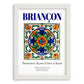 Briançon, France – Travel Print, placed in minimal white frame