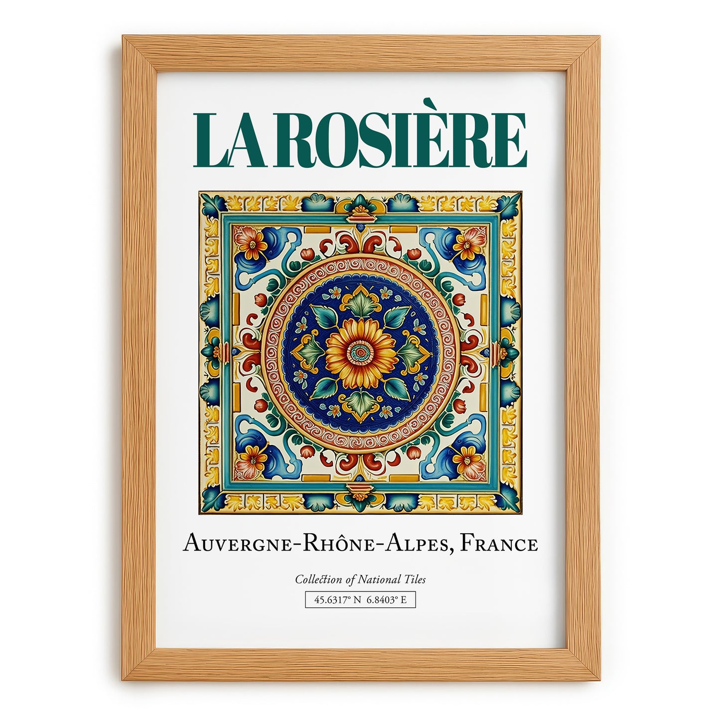 La Rosière, France – Travel Wall Decor, set in oak frame