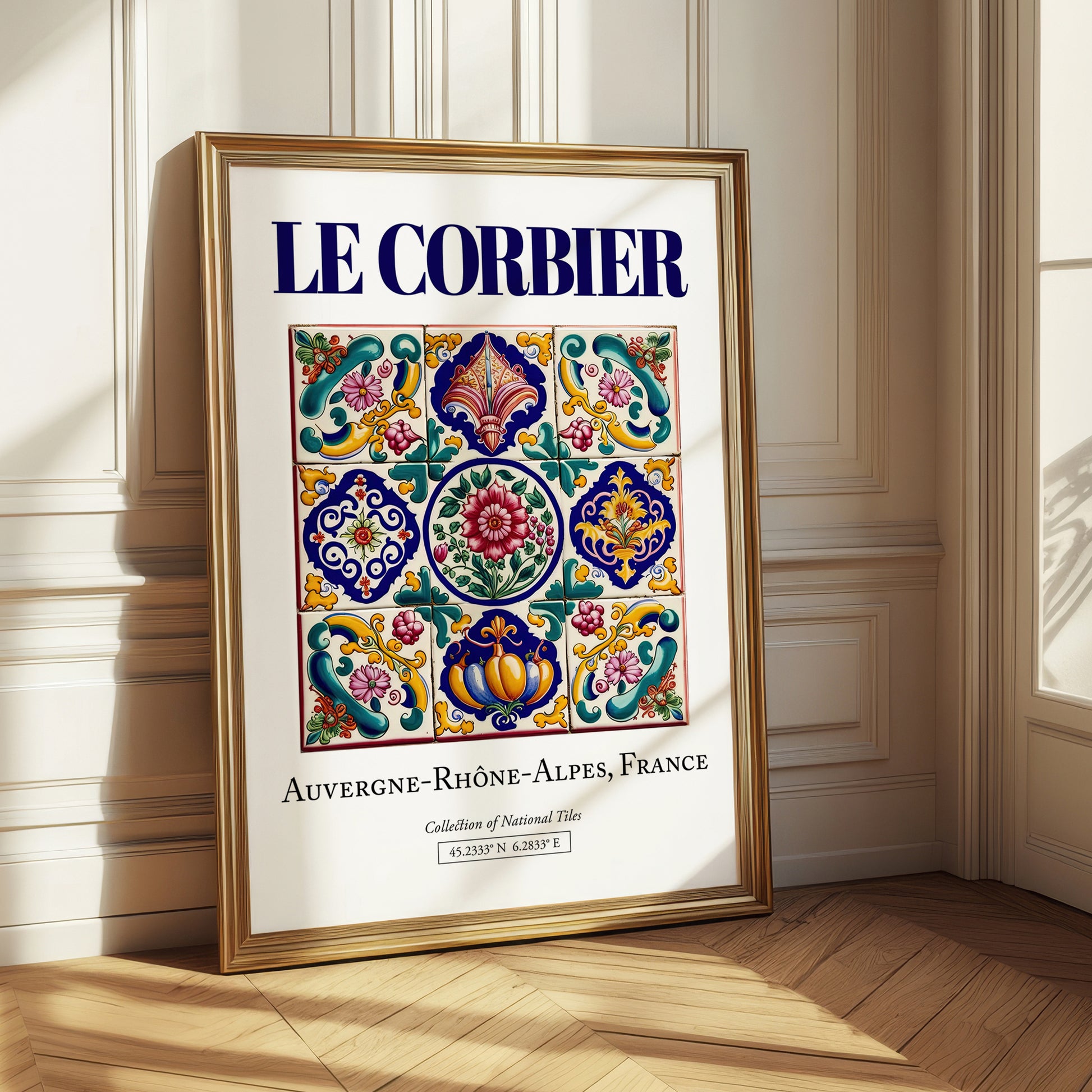 Le Corbier, France – Travel Poster, styled in a charming Paris street view