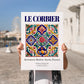 Le Corbier, France – Travel Poster, no-text version framed in wood