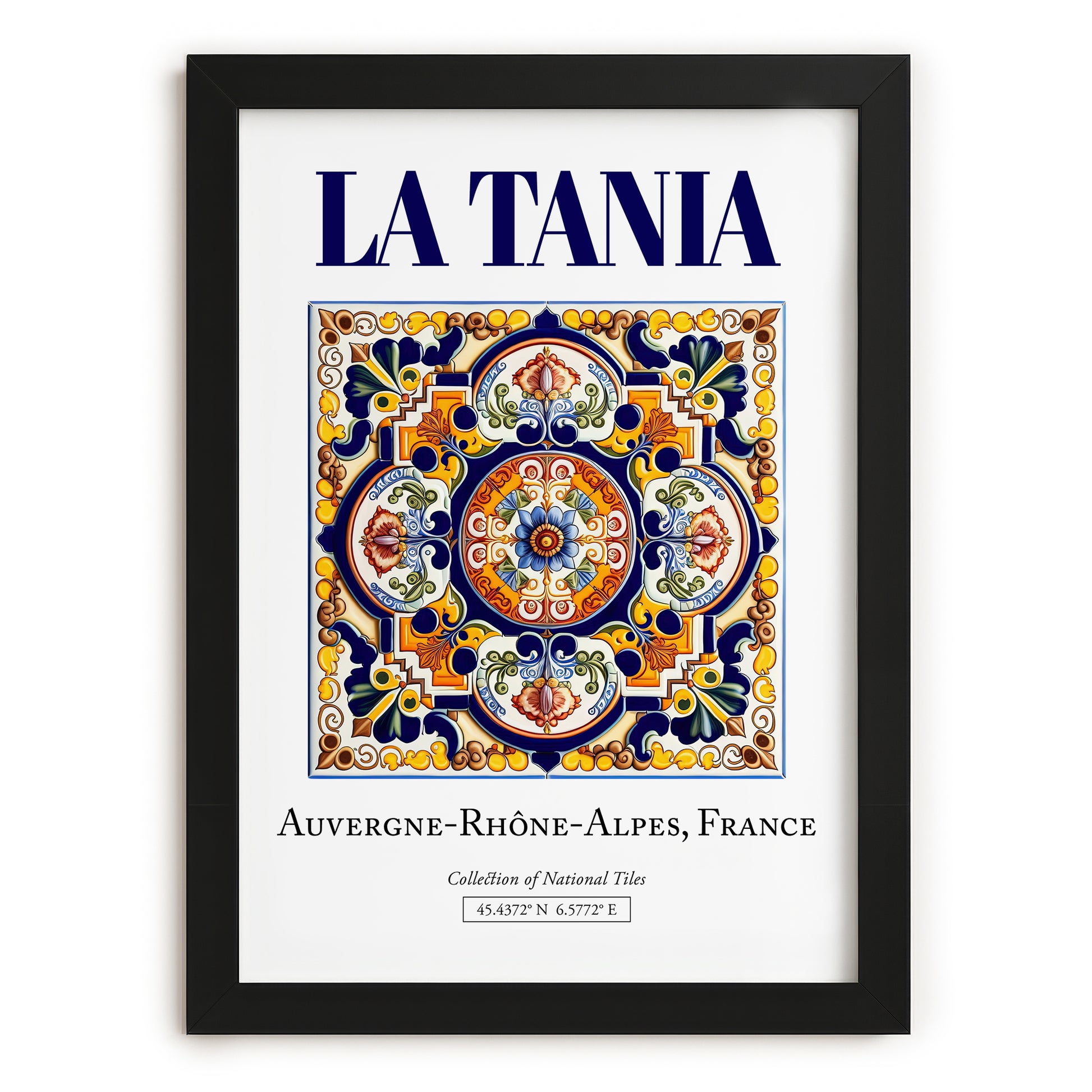 La Tania, France – Travel Print, in sleek black frame