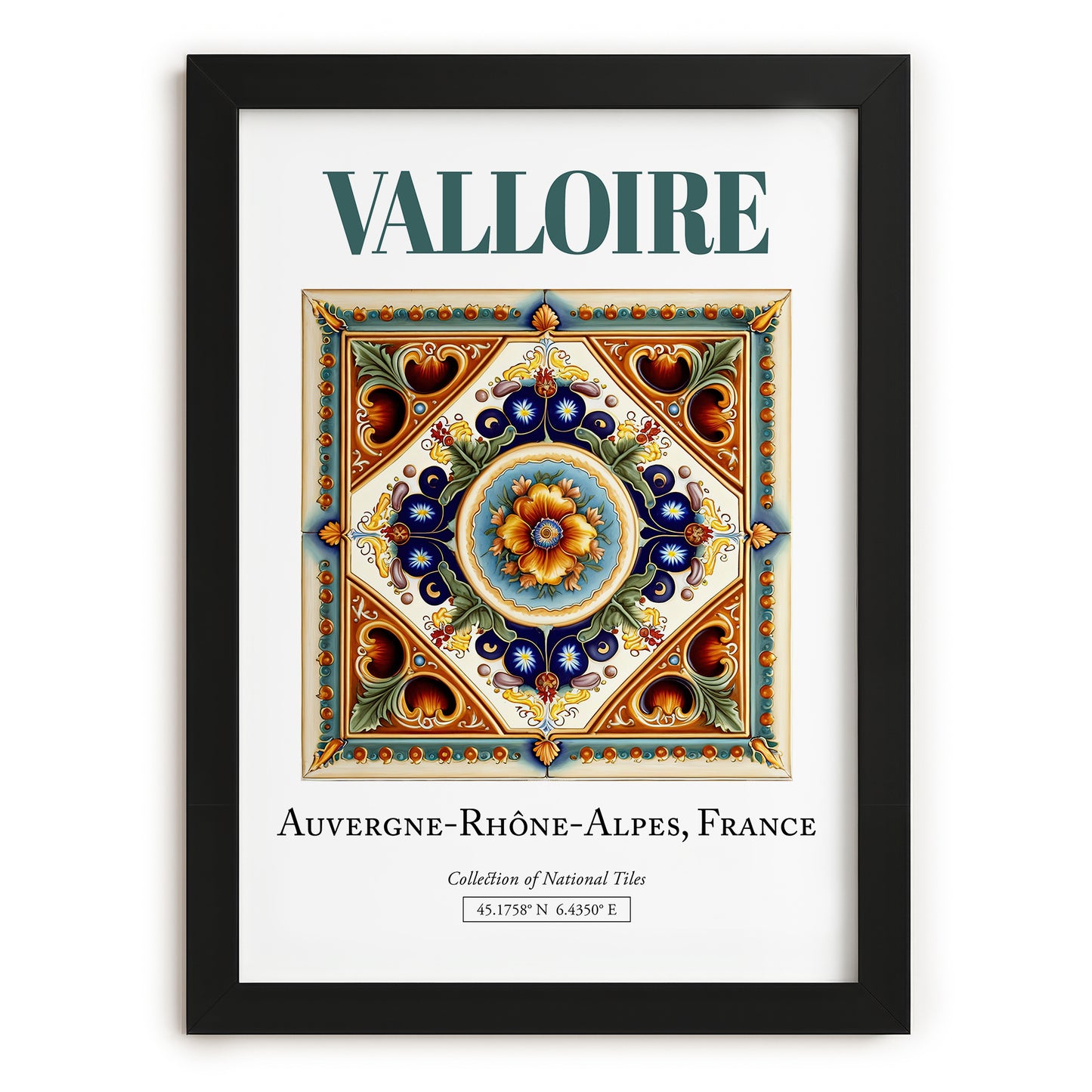 Valloire, France – Travel Print, in sleek black frame