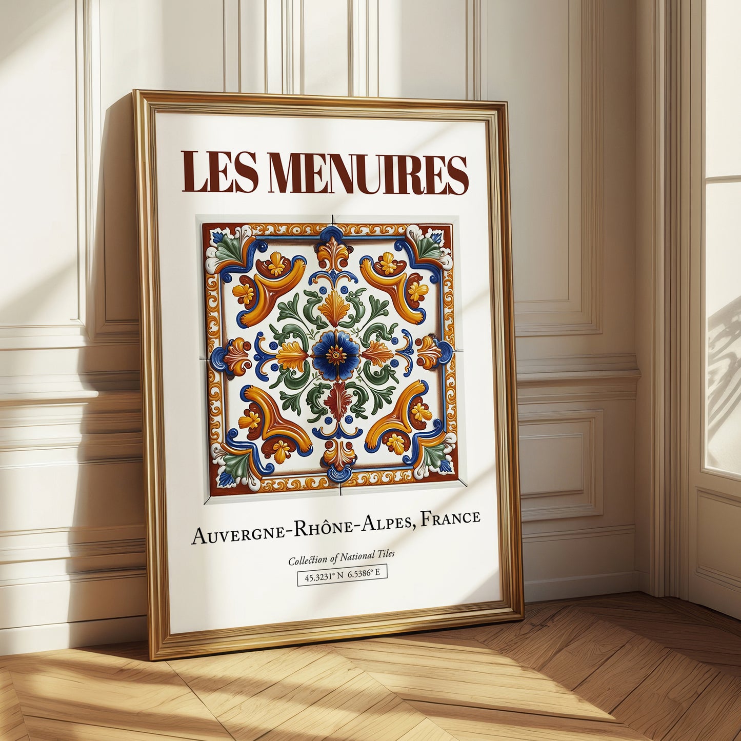 Les Menuires, France – Travel Print, styled in a charming Paris street view