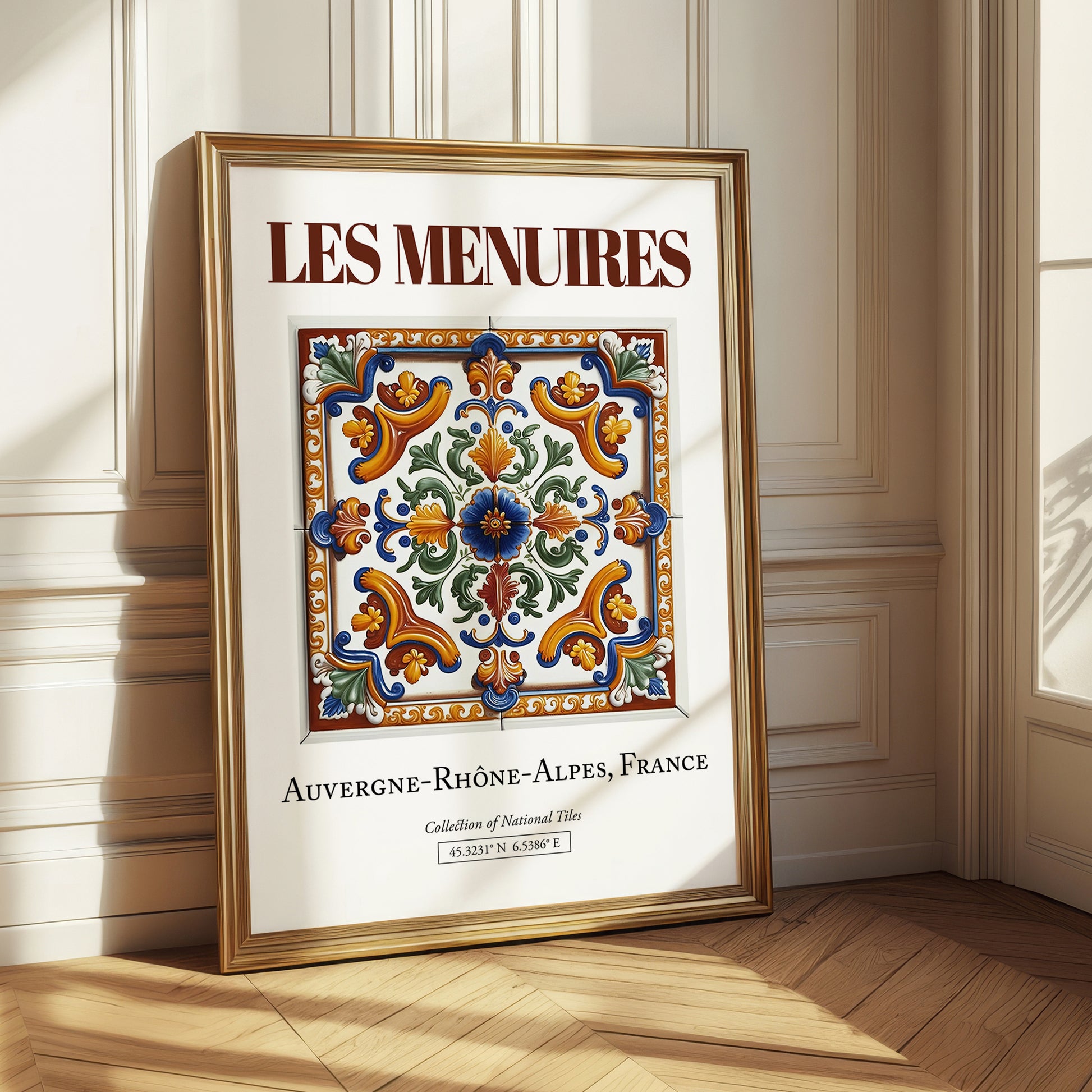 Les Menuires, France – Travel Print, styled in a charming Paris street view