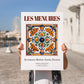 Les Menuires, France – Travel Print, no-text version framed in wood
