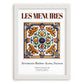 Les Menuires, France – Travel Print, placed in minimal white frame