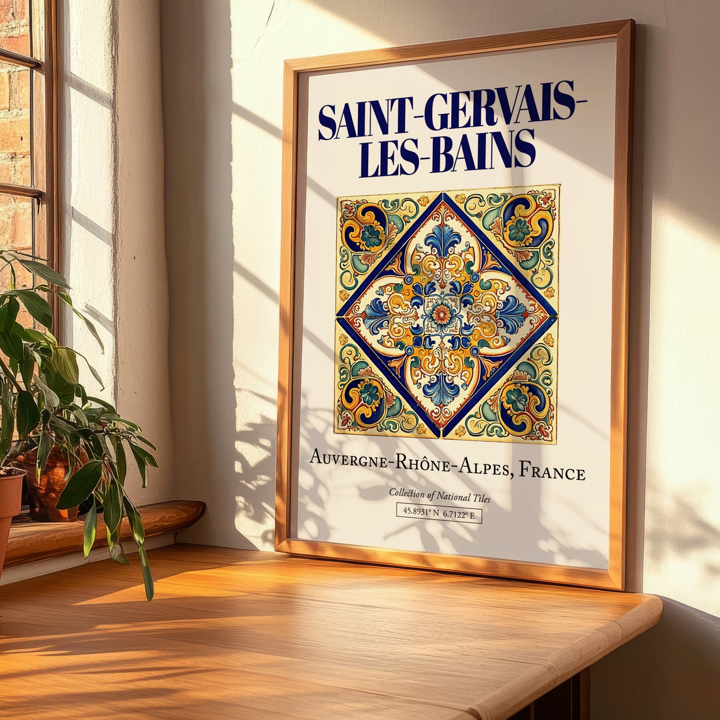 Saint-Gervais-les-Bains, France – Away From Home Poster, clean layout with no caption