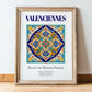 Valenciennes, France – World Heritage Travel Poster, in wooden frame leaning on the floor