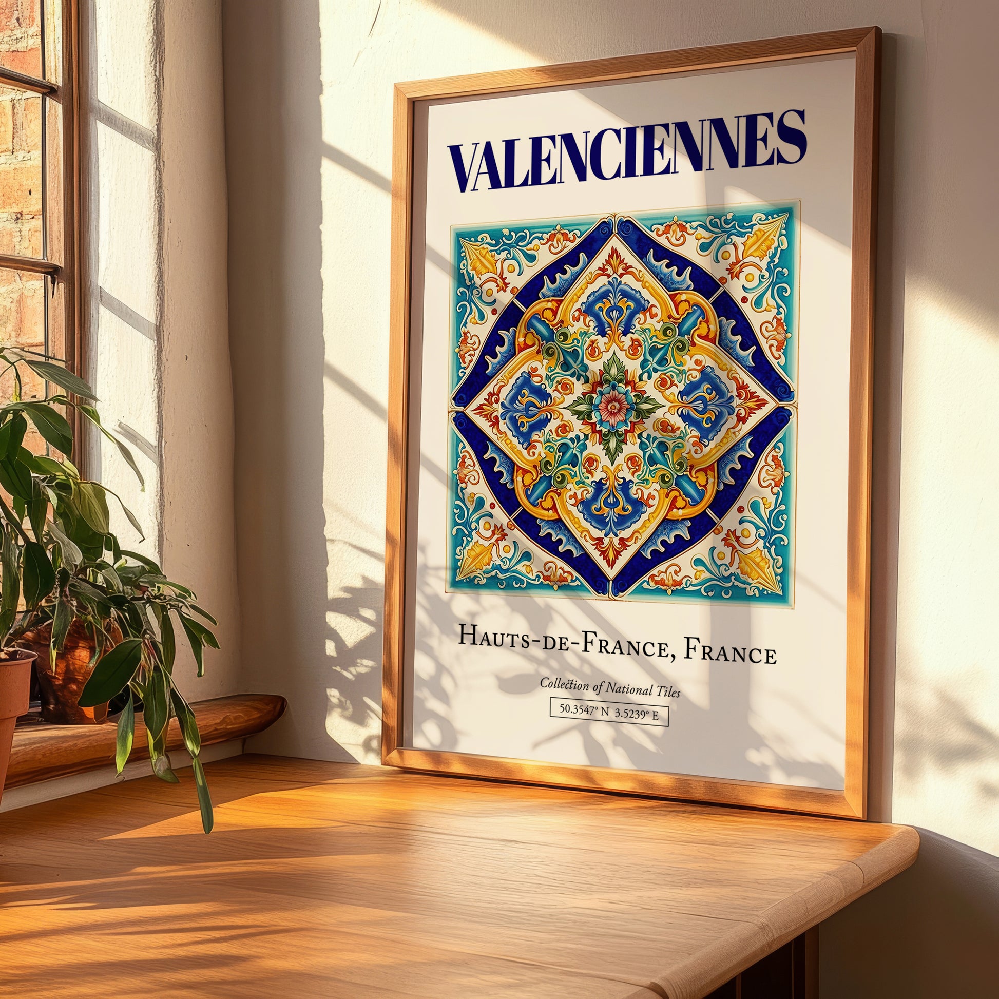 Valenciennes, France – World Heritage Travel Poster, clean layout with no caption