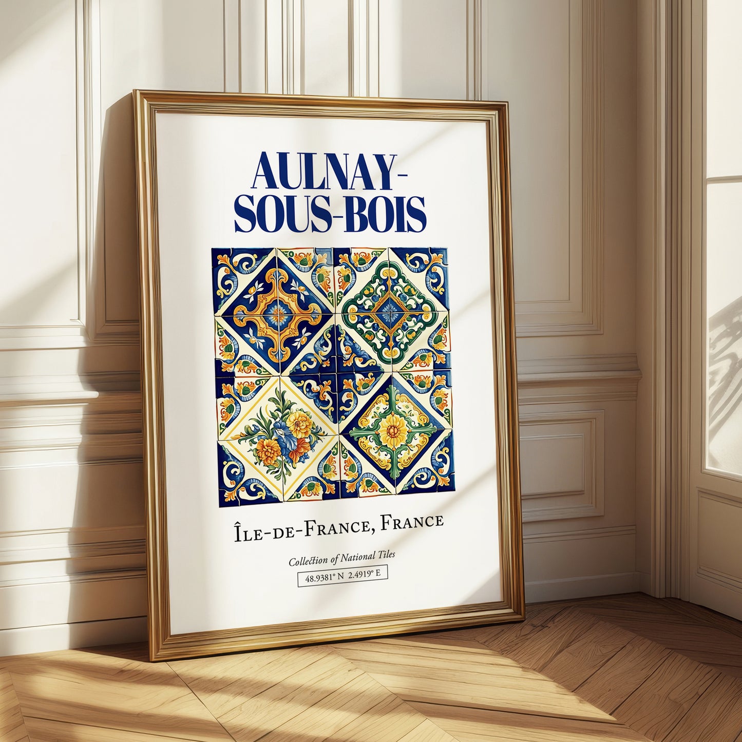 Aulnay-sous-Bois, France – Cultural Heritage Wall Art, styled in a charming Paris street view