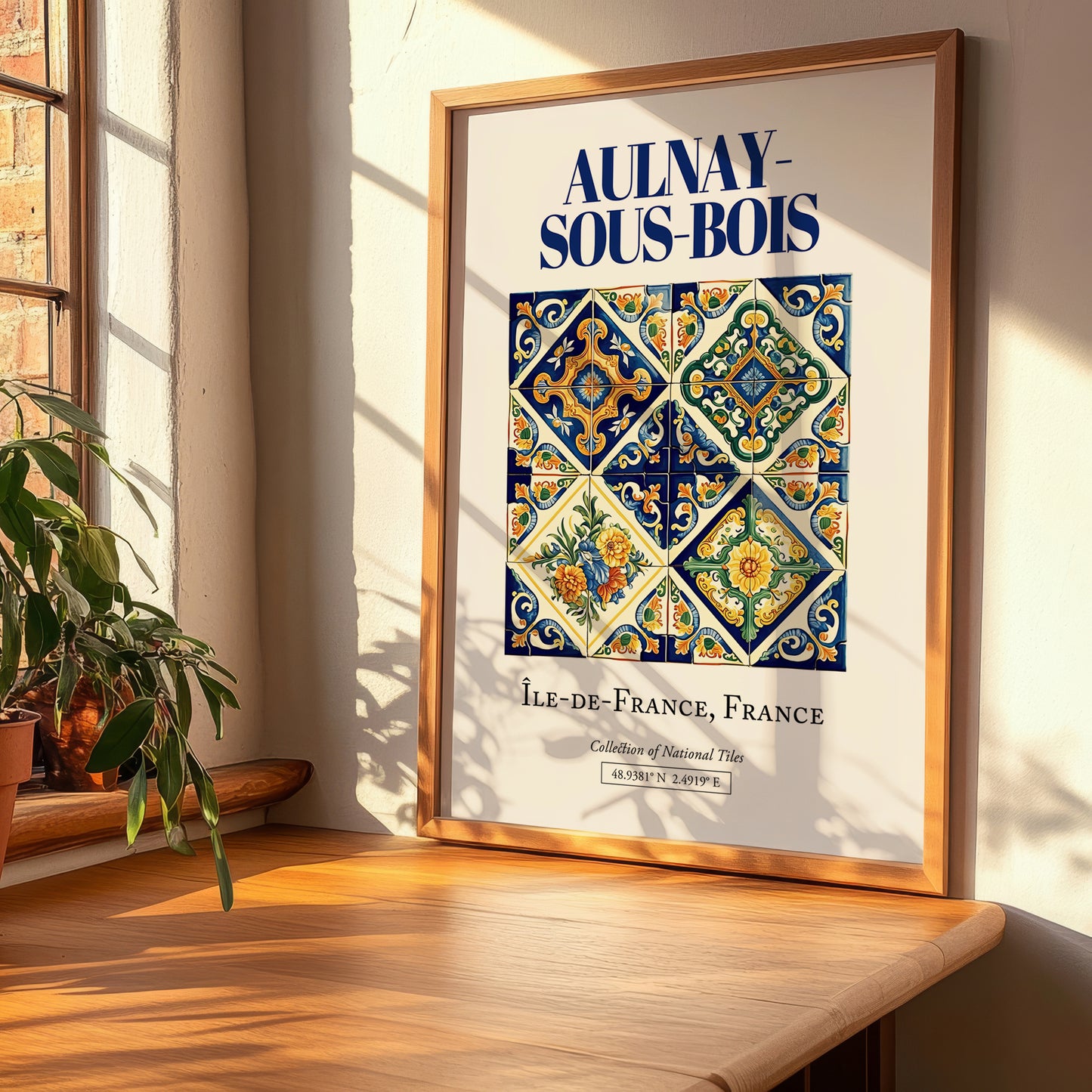 Aulnay-sous-Bois, France – Cultural Heritage Wall Art, clean layout with no caption