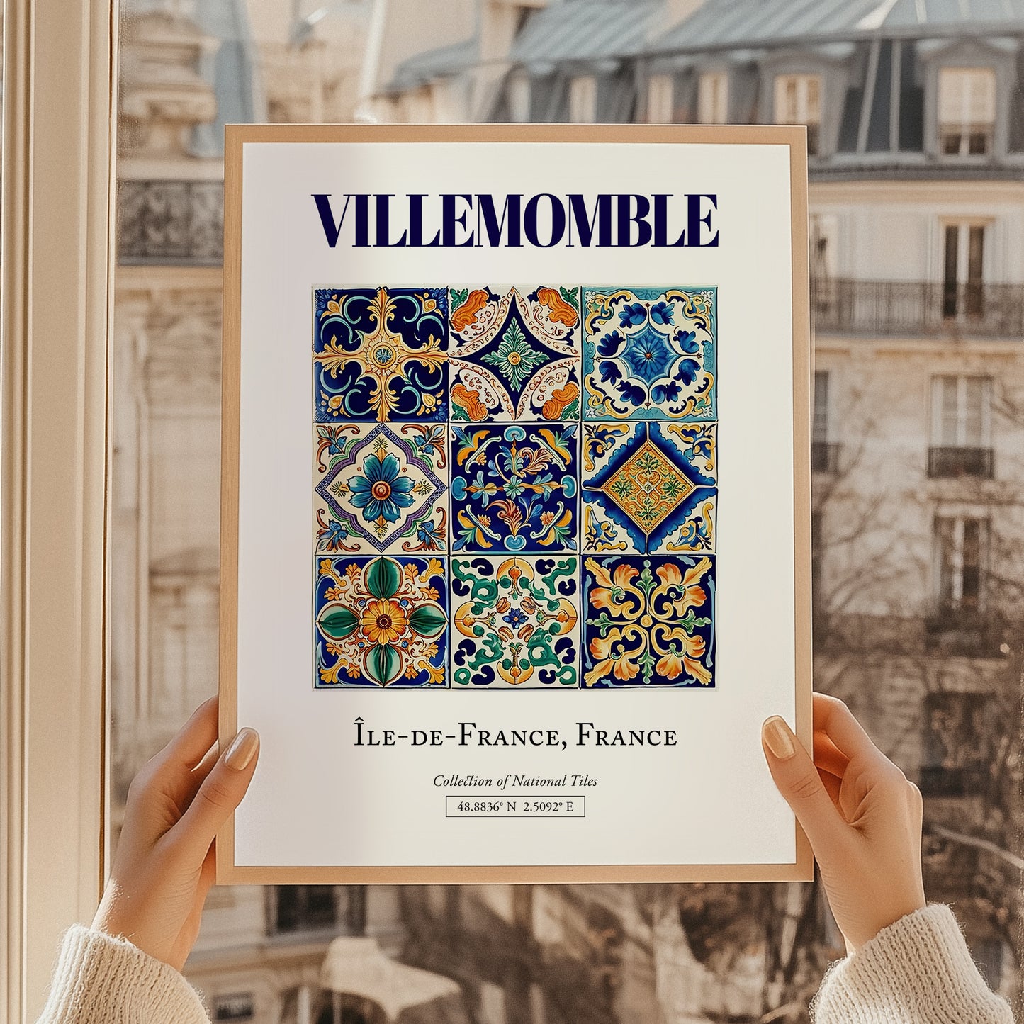 Villemomble, France – Minimalist Travel Print