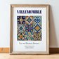 Villemomble, France – Minimalist Travel Print, in wooden frame leaning on the floor