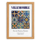 Villemomble, France – Minimalist Travel Print, set in oak frame