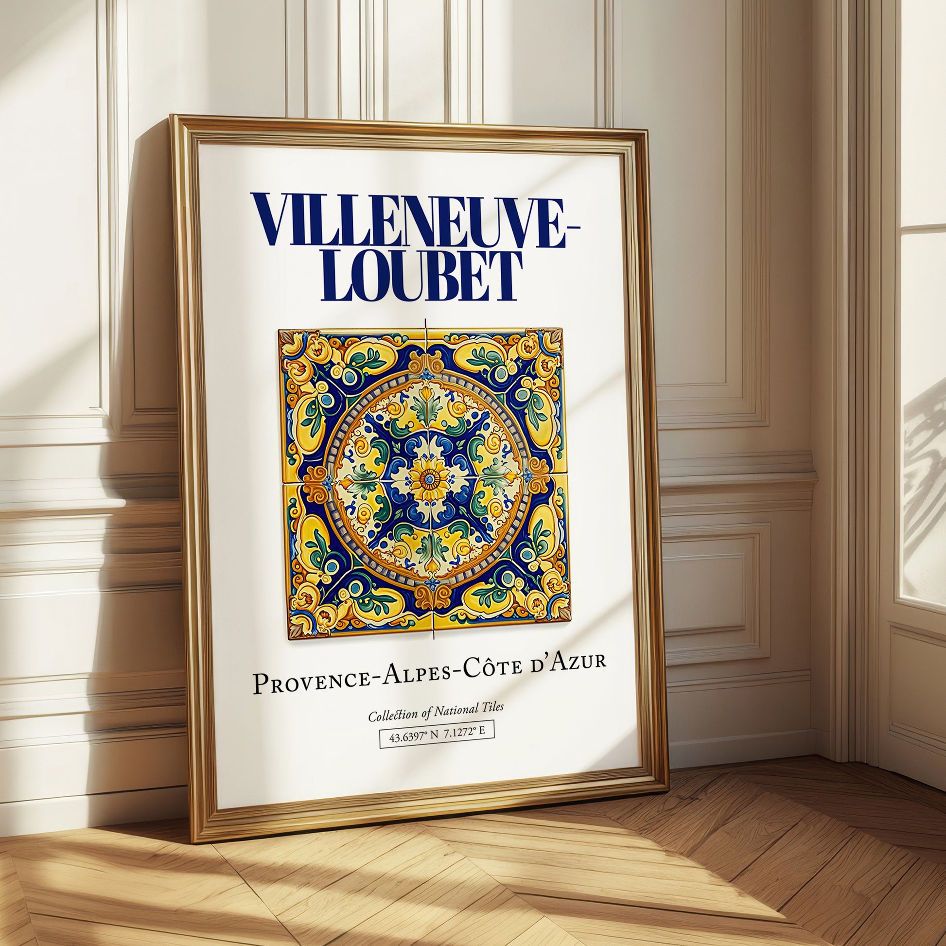Villeneuve-Loubet, France – Travel Wall Art, styled in a charming Paris street view