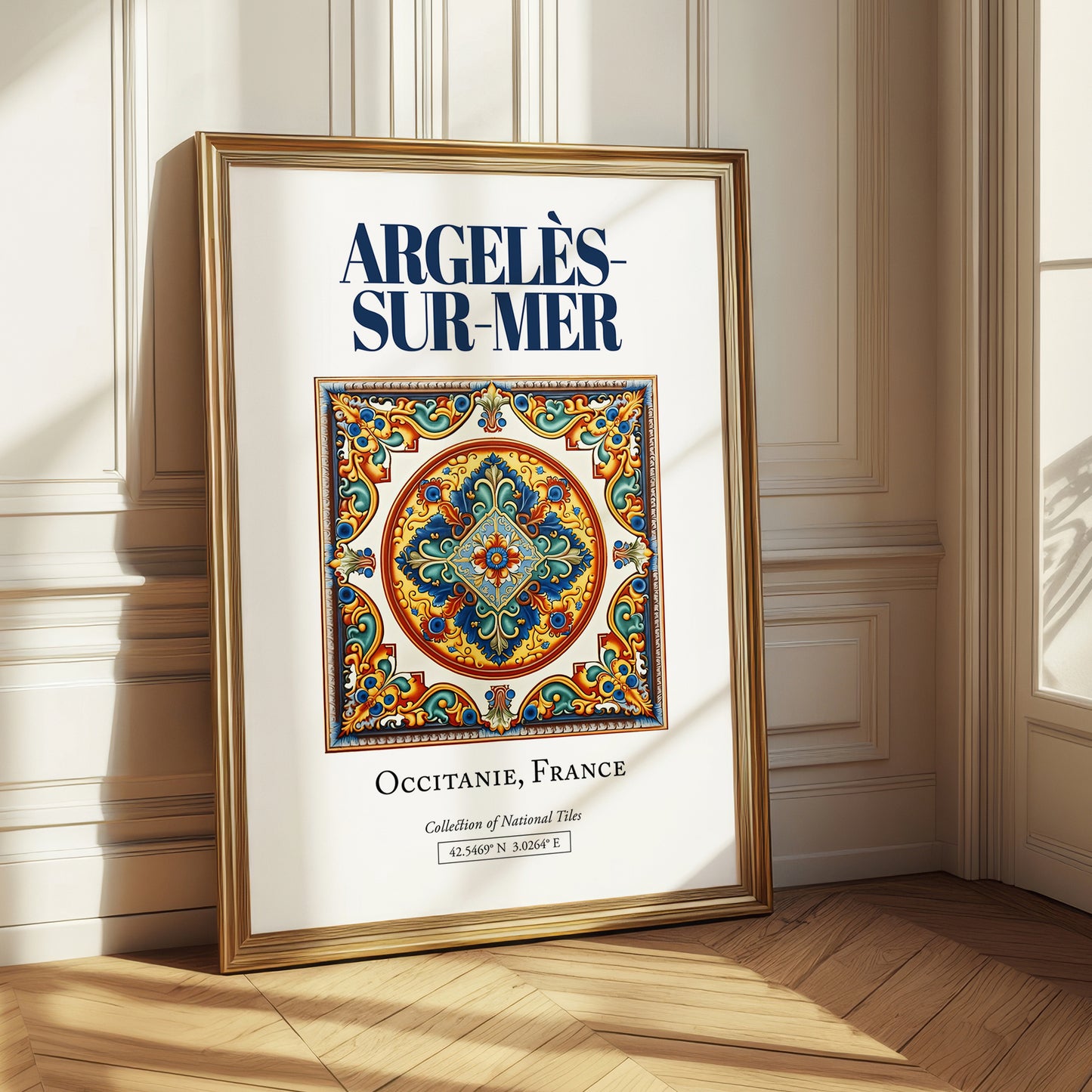 Argelès-sur-Mer, France – Travel Wall Art, styled in a charming Paris street view