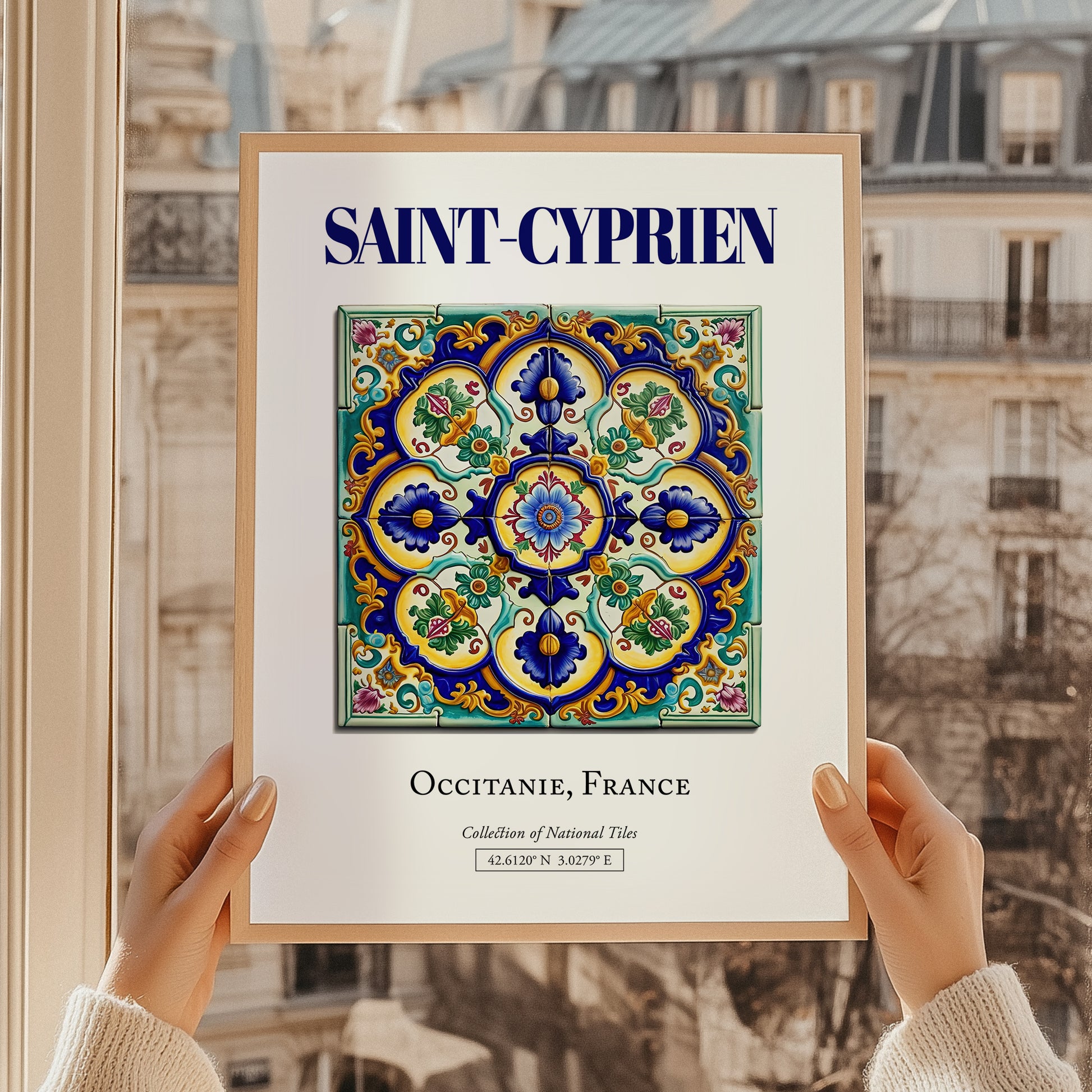 Saint-Cyprien, France – World Heritage Travel Poster