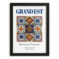 Grand Est, France – Retro Travel Poster, in sleek black frame