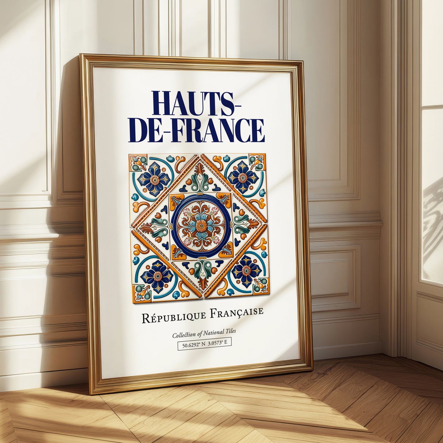 Hauts-de-France, France – Travel Poster, styled in a charming Paris street view