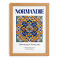 Normandie, France – Travel Print, set in oak frame