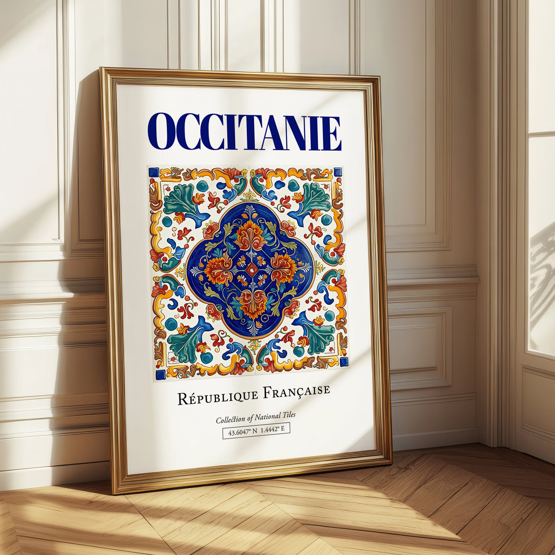 Occitanie, France – Architectural Travel Art, styled in a charming Paris street view