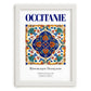 Occitanie, France – Architectural Travel Art, placed in minimal white frame
