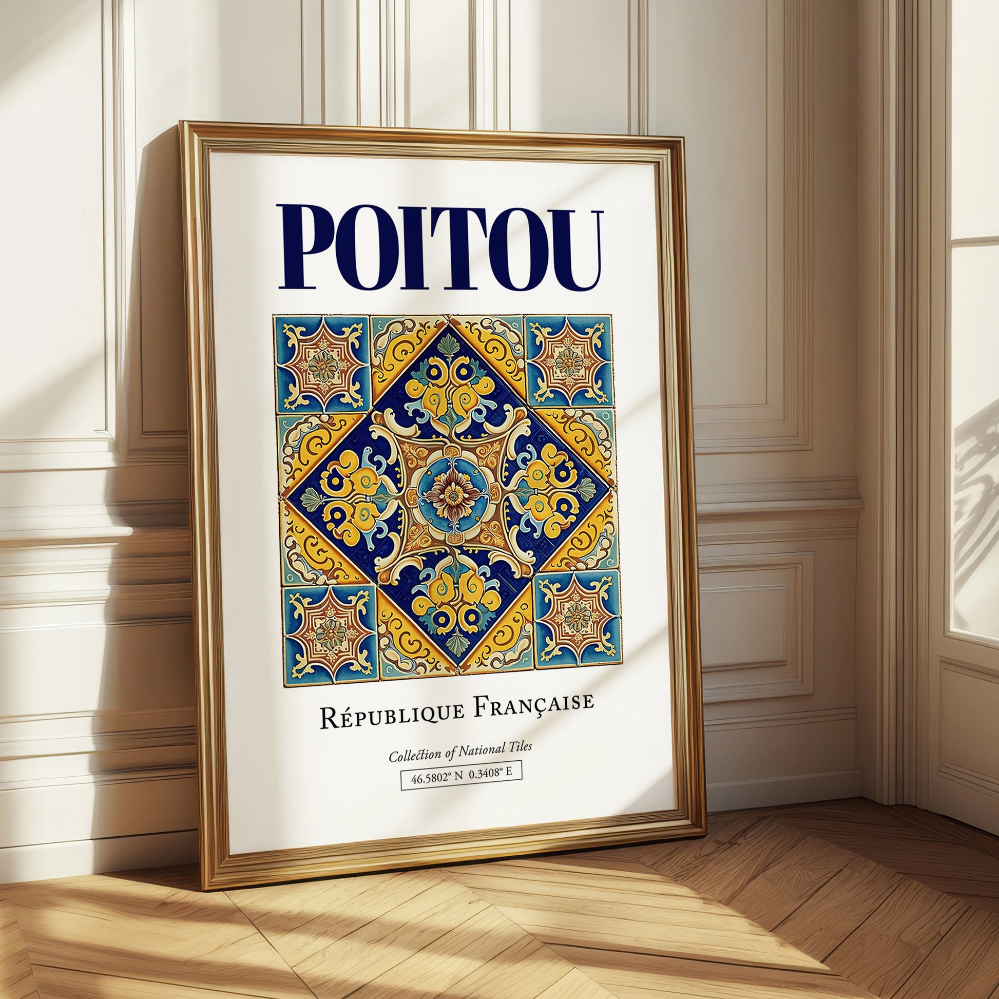Poitou, France – Travel Wall Decor, styled in a charming Paris street view