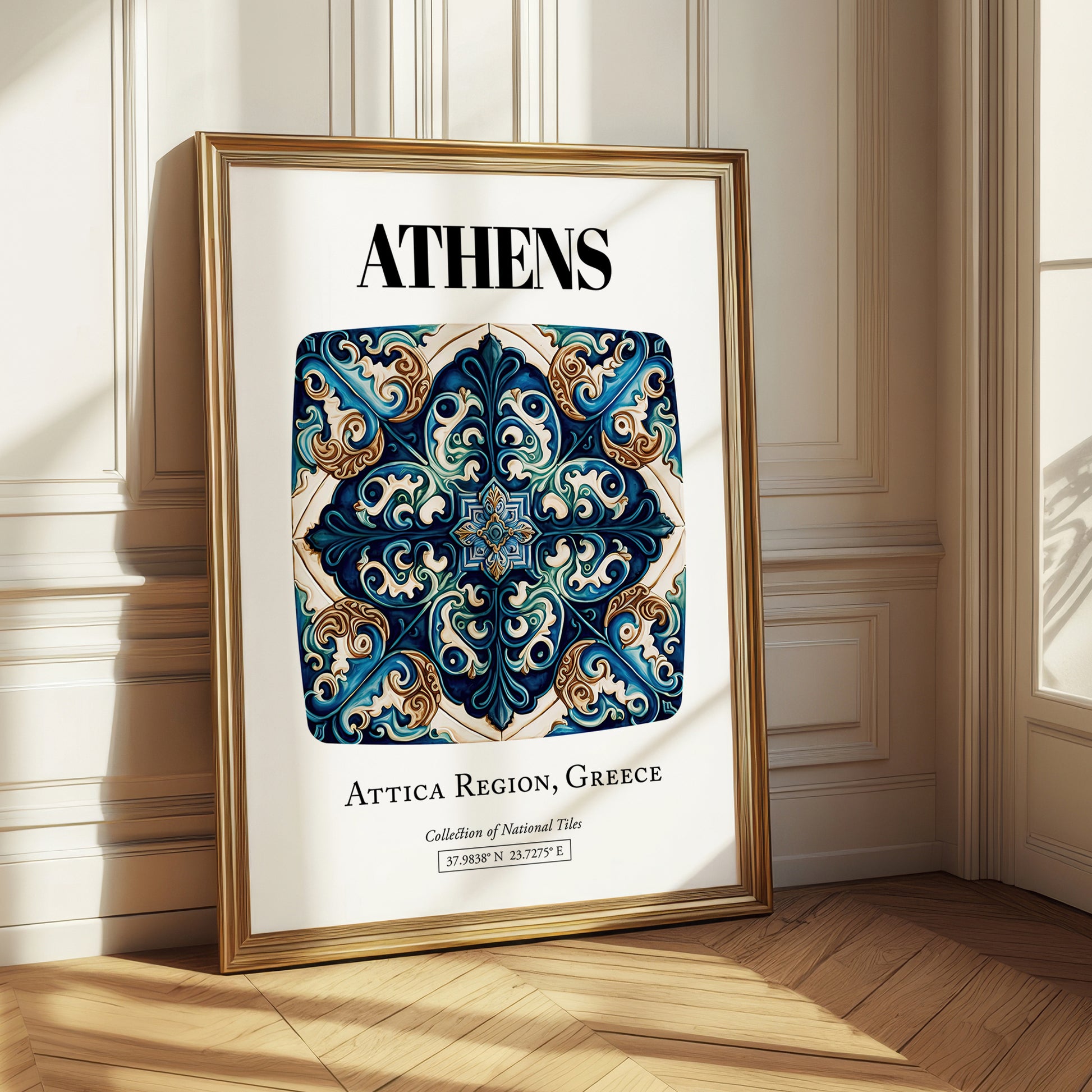 Athens, Greece – Wanderlust-Inspired Poster, styled in a charming Paris street view