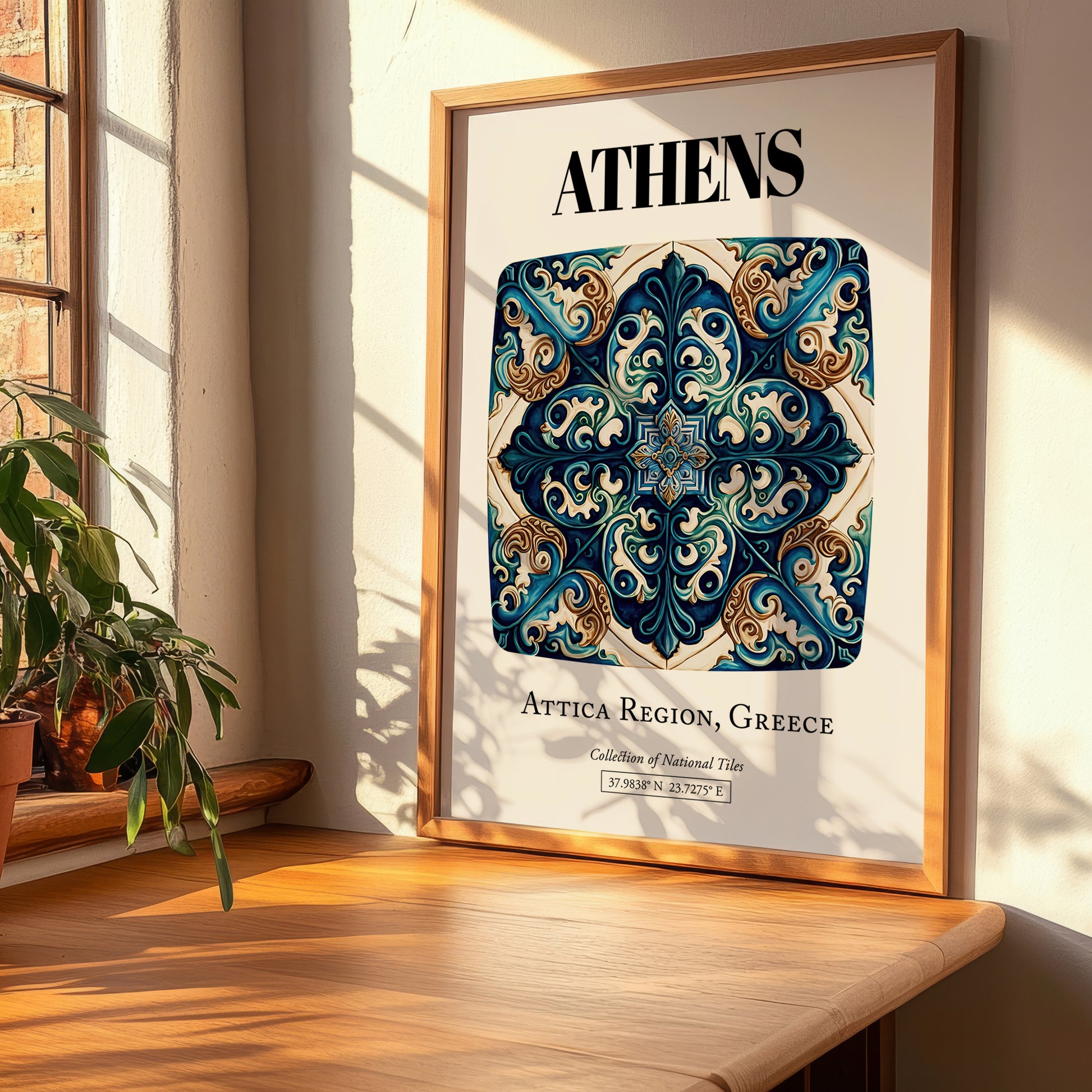 Athens, Greece – Wanderlust-Inspired Poster, clean layout with no caption