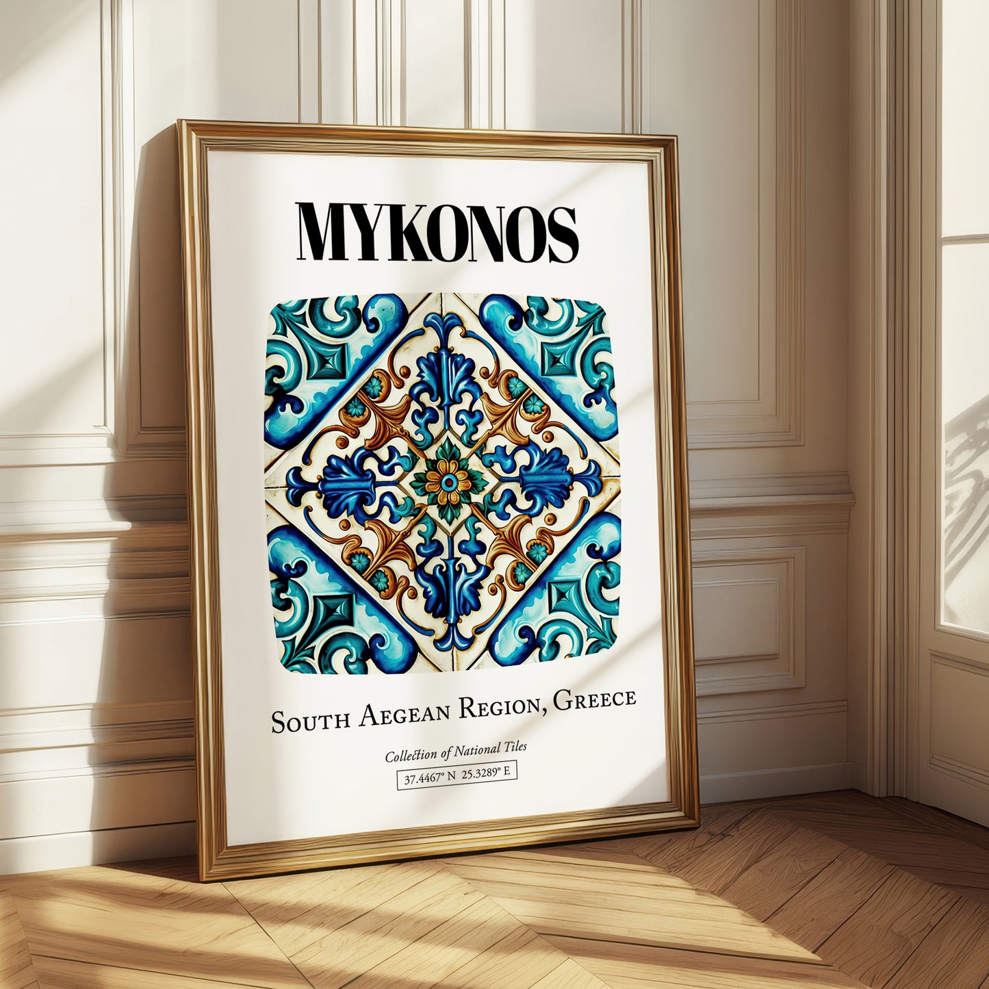 Mykonos, Greece – Travel Wall Decor, styled in a charming Paris street view