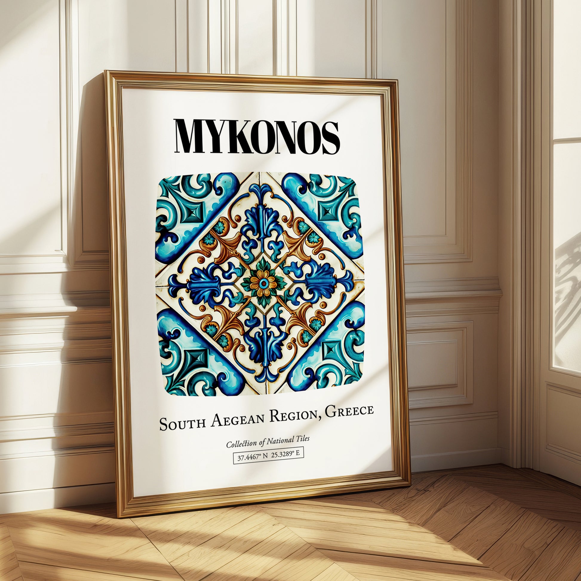 Mykonos, Greece – Travel Wall Decor, styled in a charming Paris street view