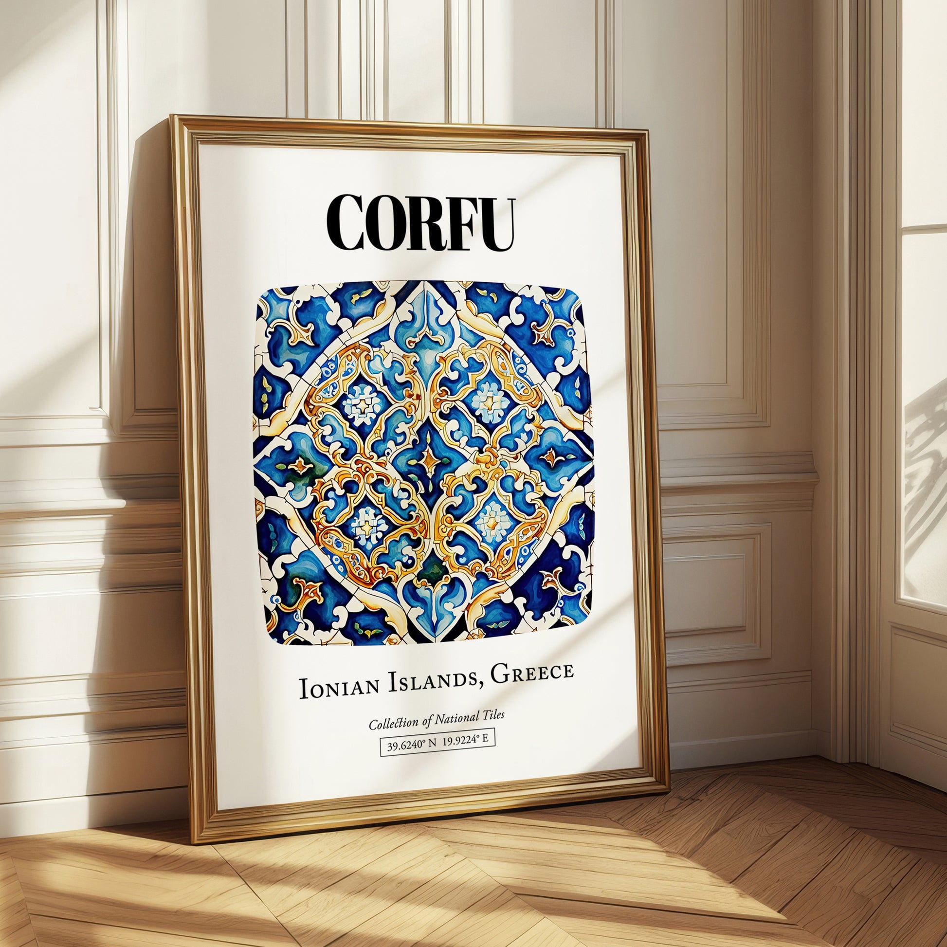 Corfu, Greece – Travel Print, styled in a charming Paris street view