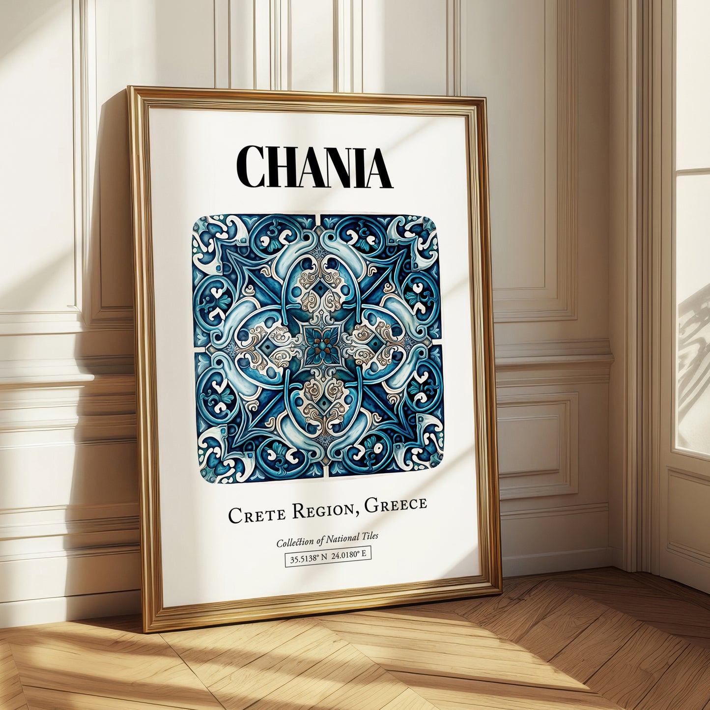 Chania, Greece – Travel Wall Art, styled in a charming Paris street view