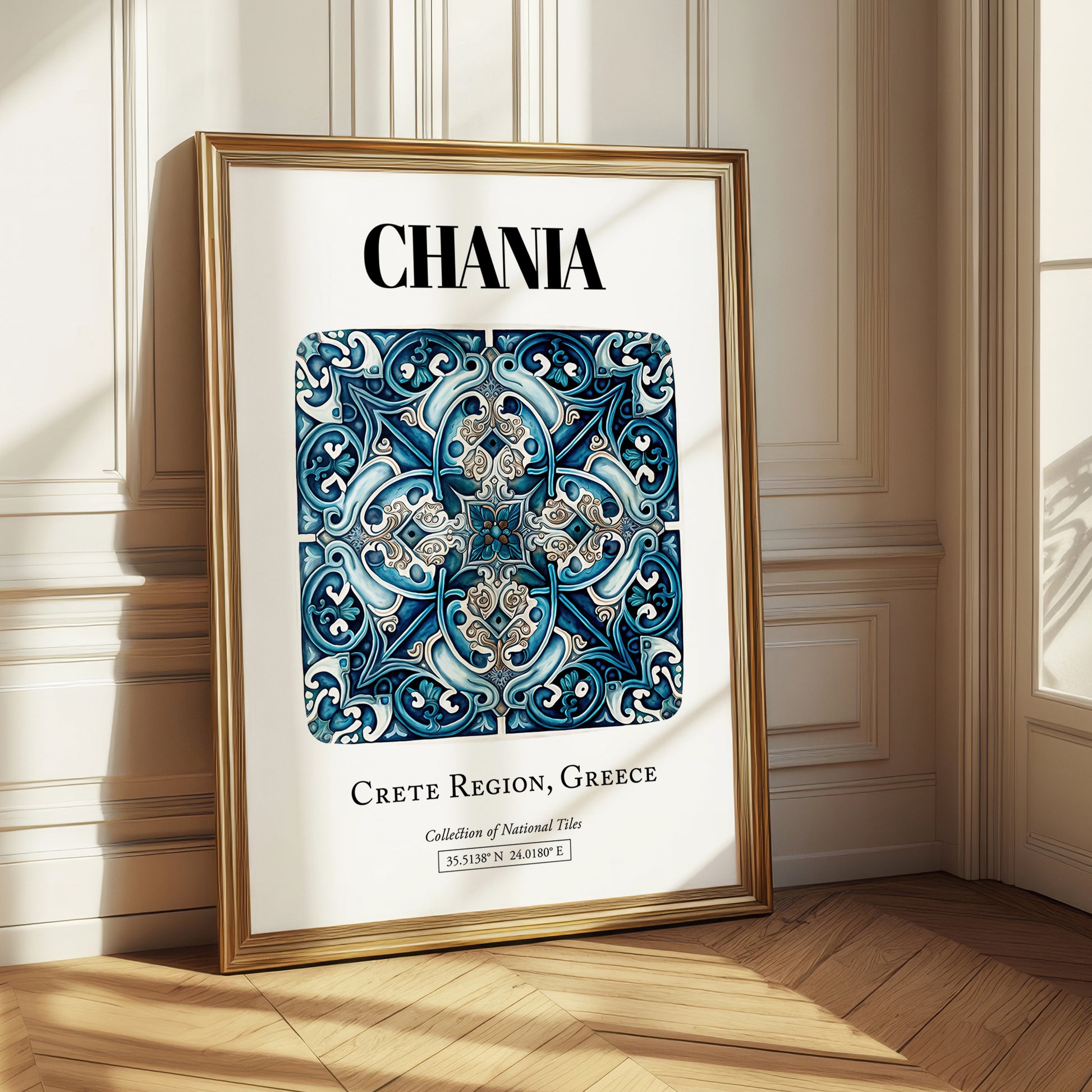 Chania, Greece – Travel Wall Art, styled in a charming Paris street view