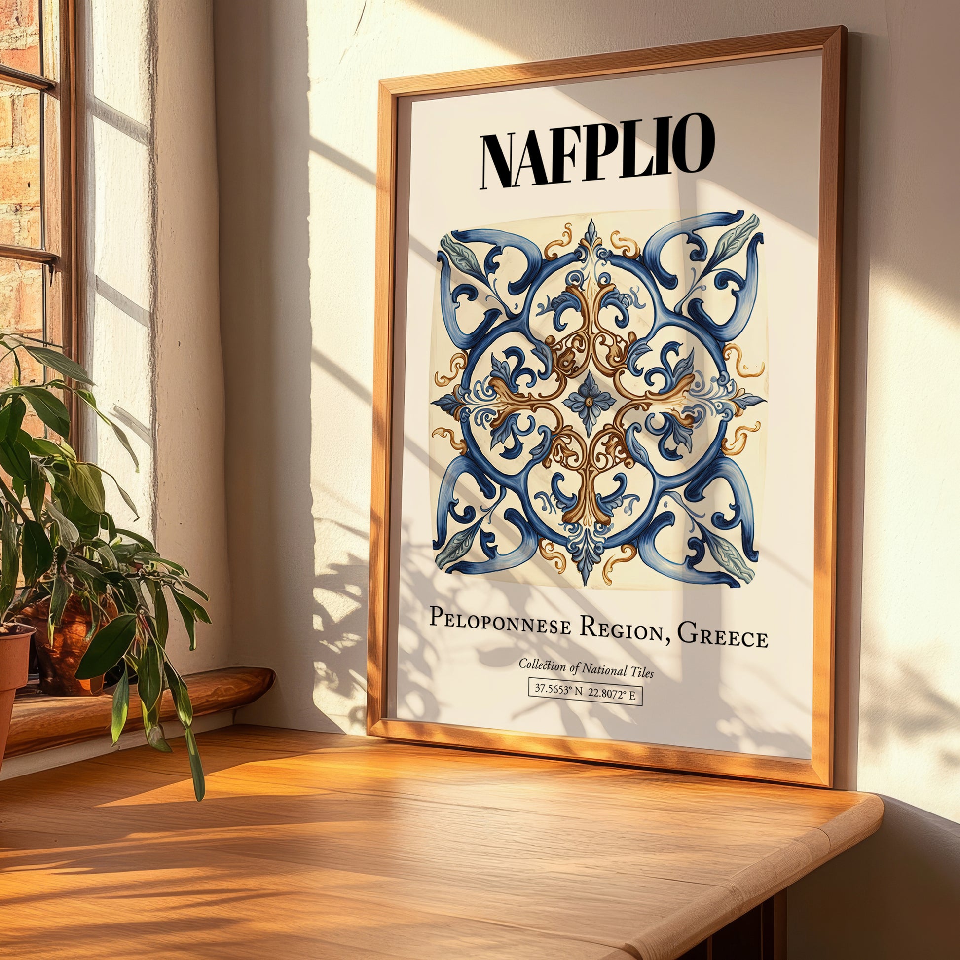 Nafplio, Greece – Wanderlust-Inspired Poster, clean layout with no caption