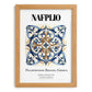 Nafplio, Greece – Wanderlust-Inspired Poster, set in oak frame