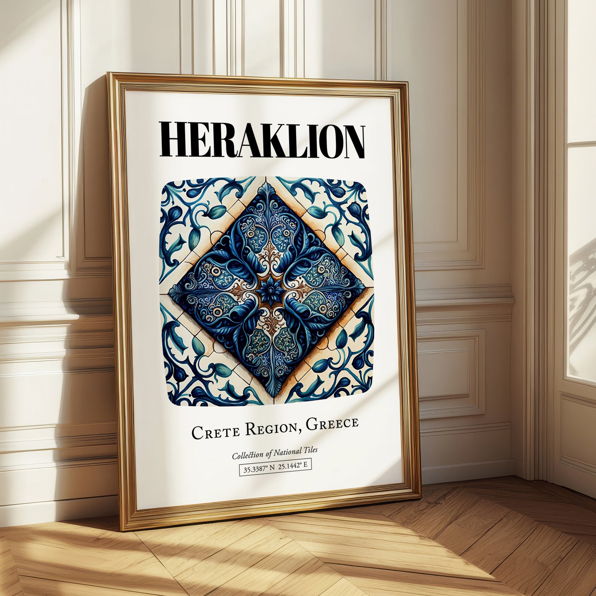 Heraklion, Greece – Travel Wall Art, styled in a charming Paris street view