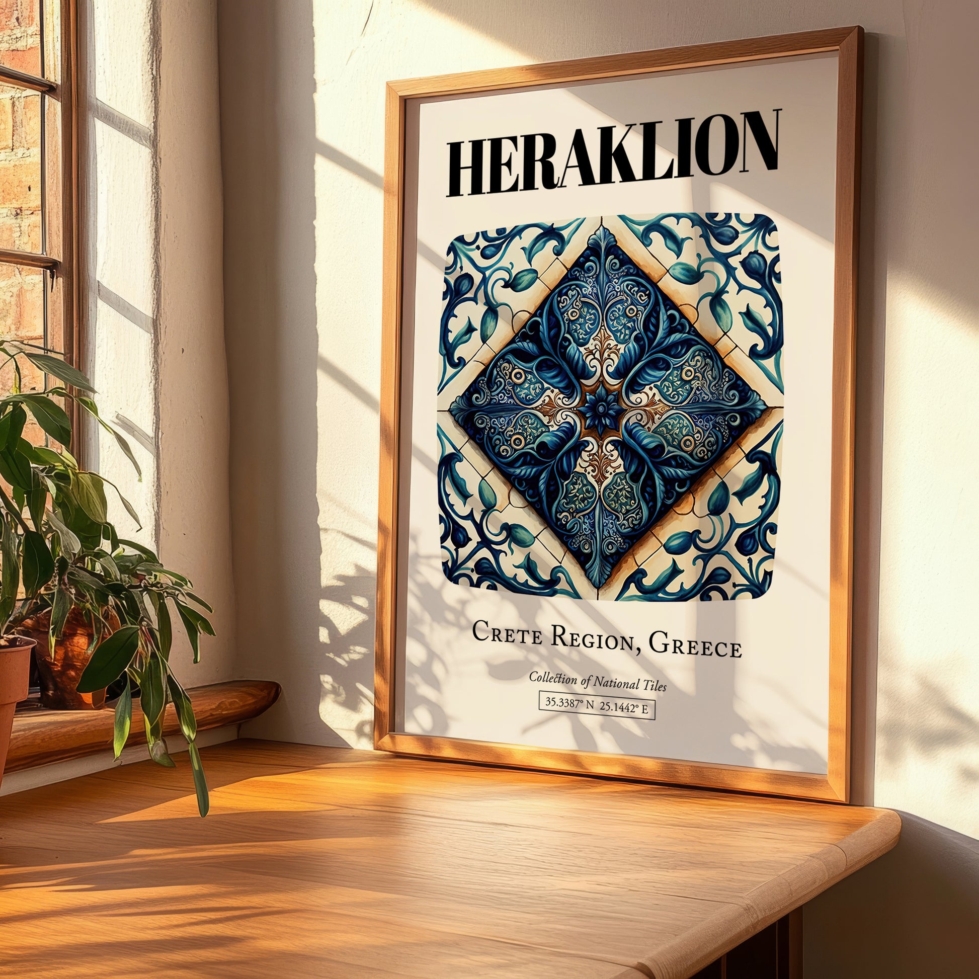 Heraklion, Greece – Travel Wall Art, clean layout with no caption