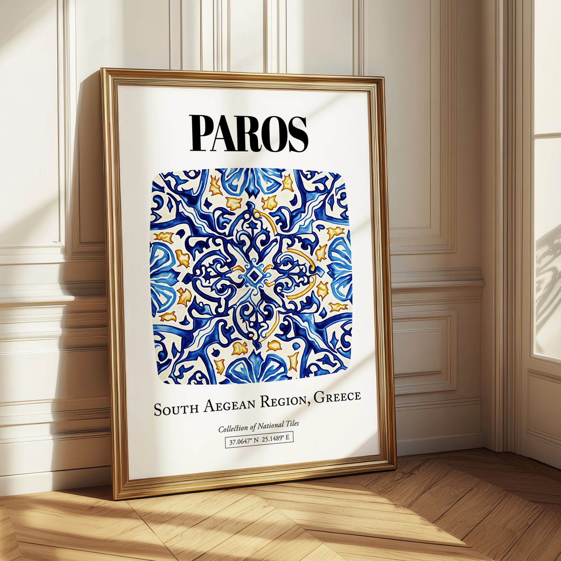Paros, Greece – Travel Wall Decor, styled in a charming Paris street view