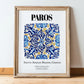 Paros, Greece – Travel Wall Decor, in wooden frame leaning on the floor