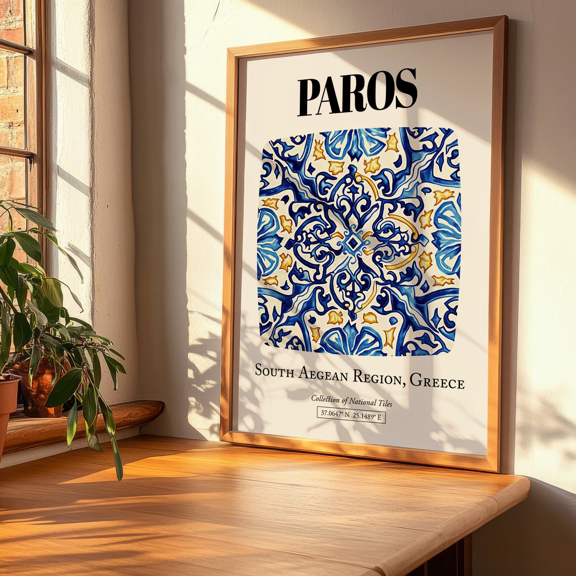 Paros, Greece – Travel Wall Decor, clean layout with no caption