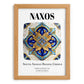 Naxos, Greece – Travel Wall Decor, set in oak frame