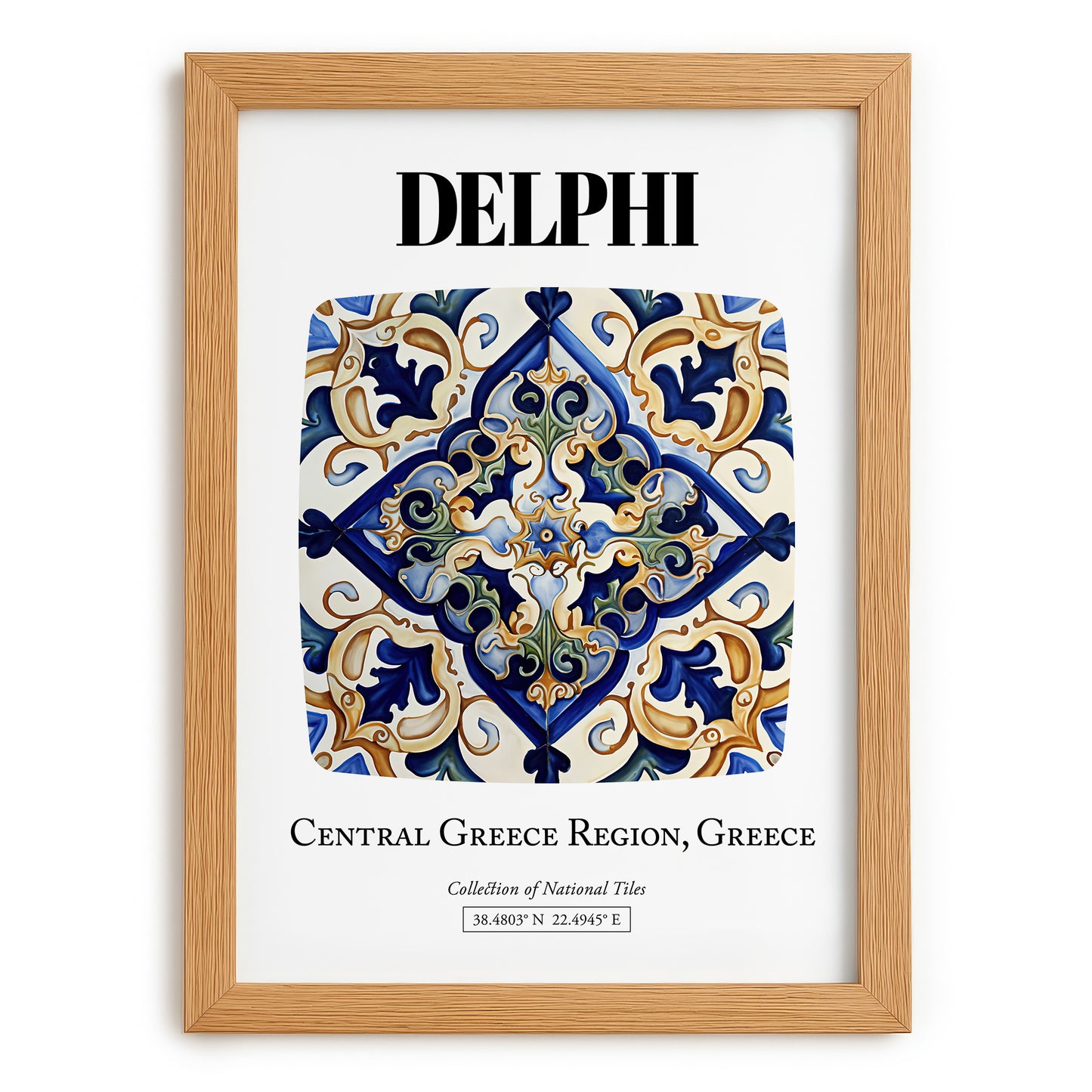 Delphi, Greece – Global Wall Art, set in oak frame