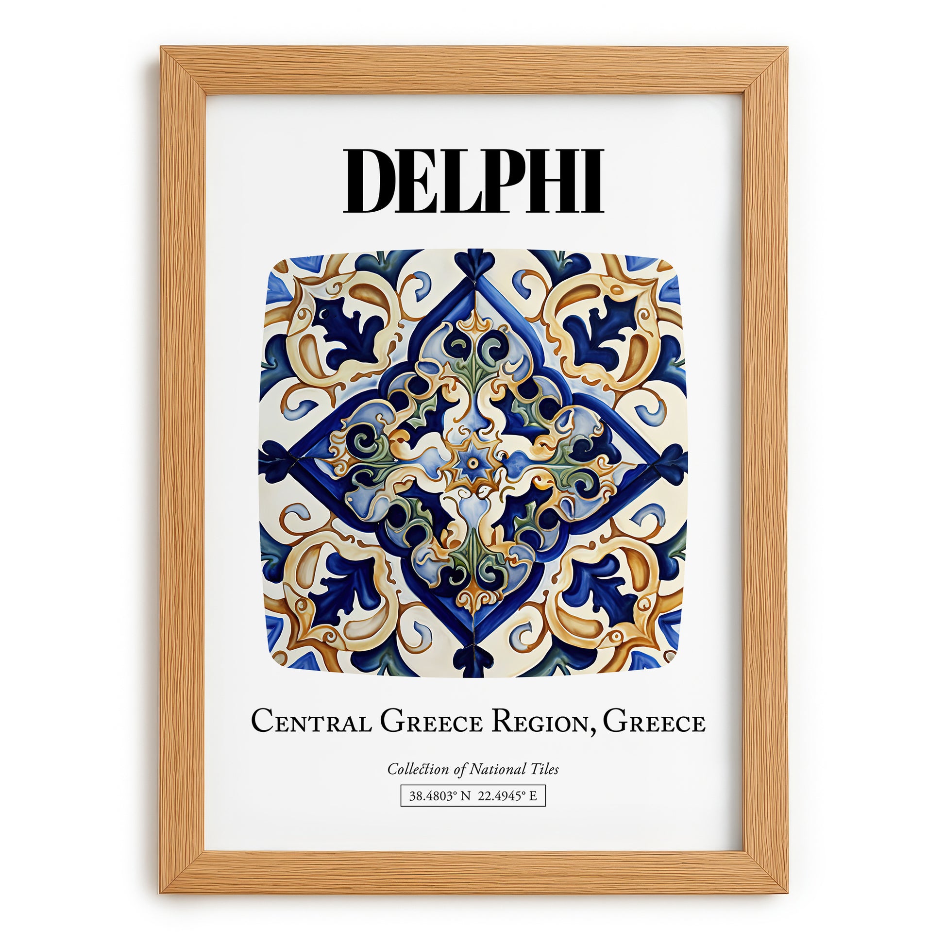 Delphi, Greece – Global Wall Art, set in oak frame