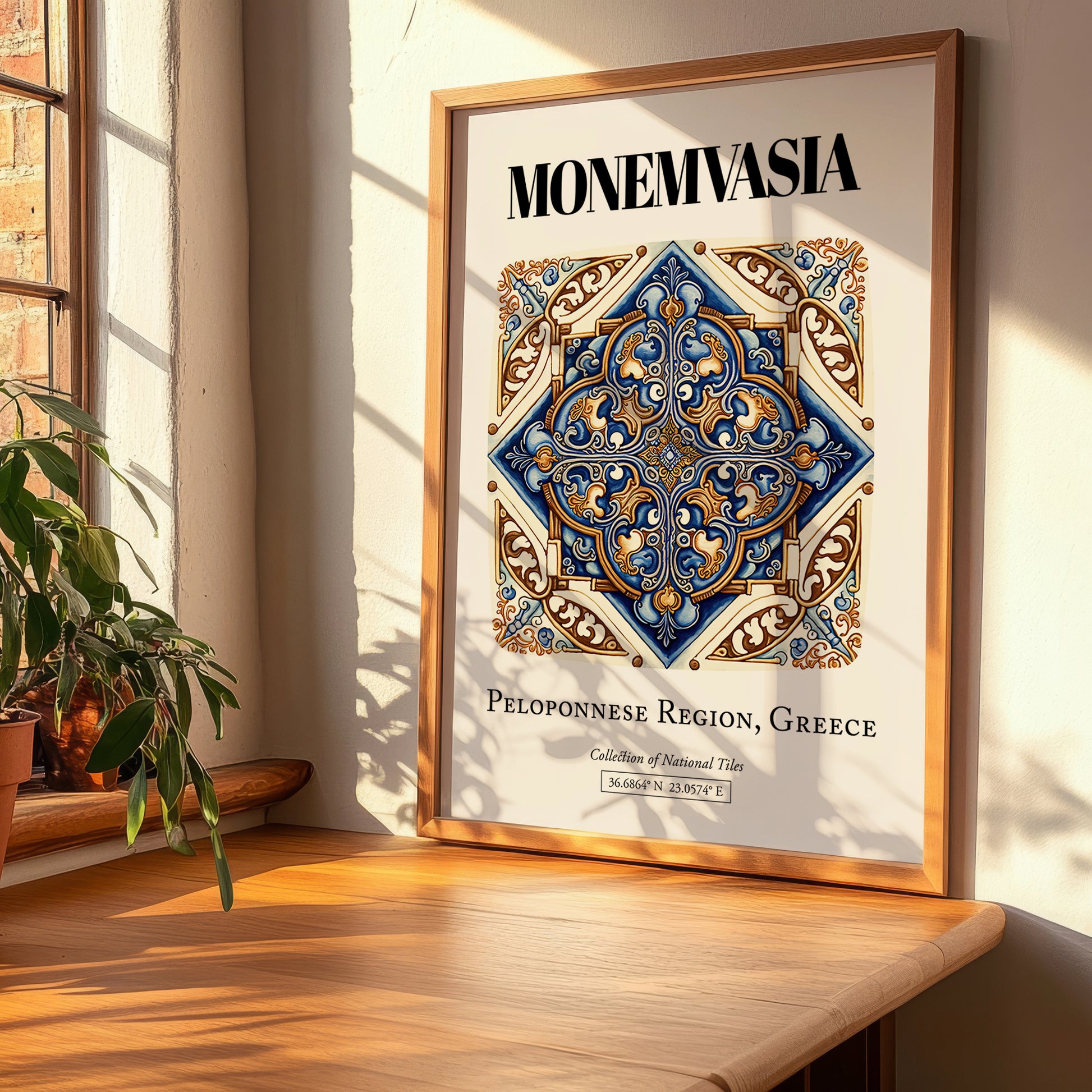 Monemvasia, Greece – Travel Wall Decor, clean layout with no caption