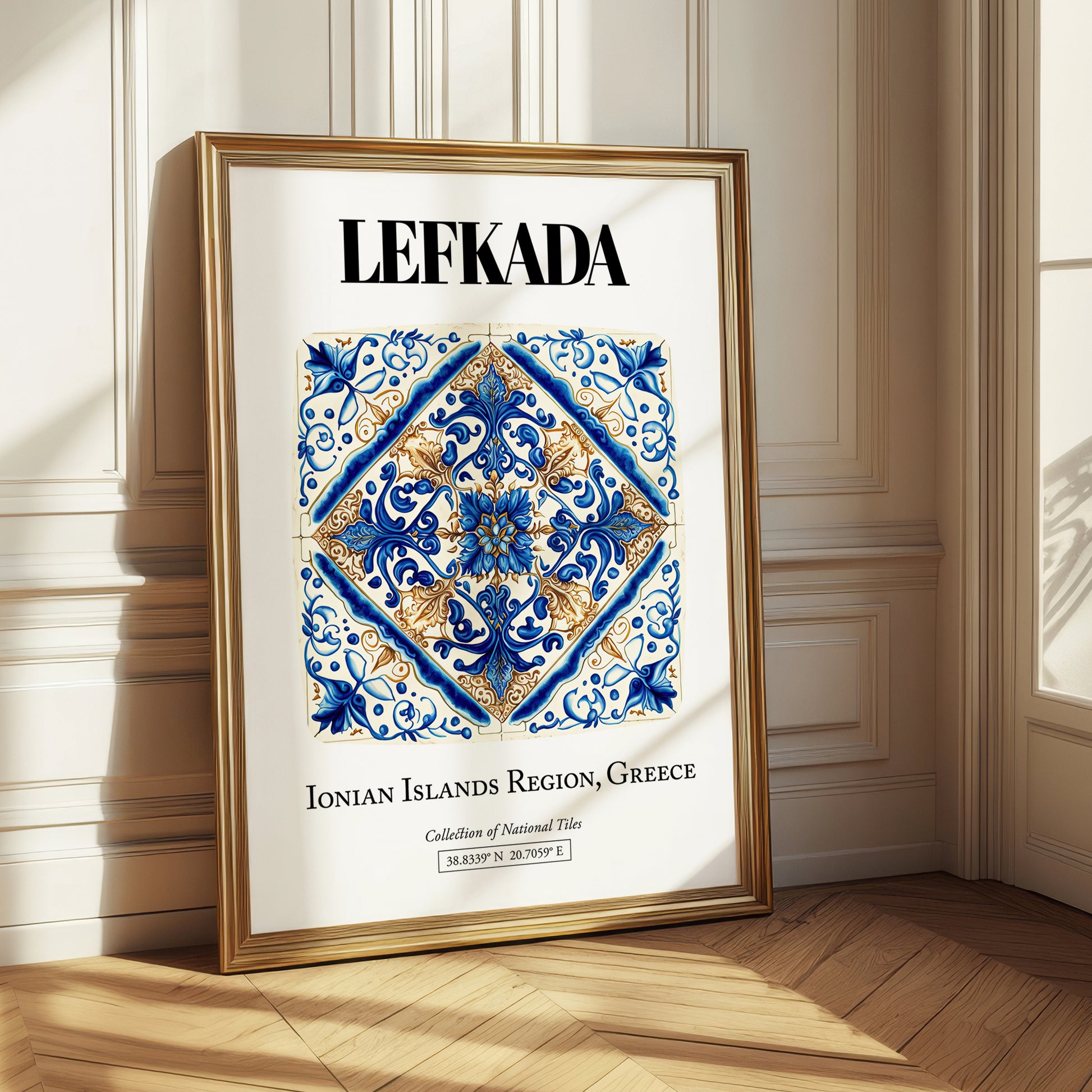 Lefkada, Greece – Travel Poster, styled in a charming Paris street view