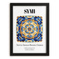 Symi, Greece – Global Wall Art, in sleek black frame