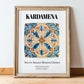 Kardamena, Greece – Global Cities Wall Print, in wooden frame leaning on the floor