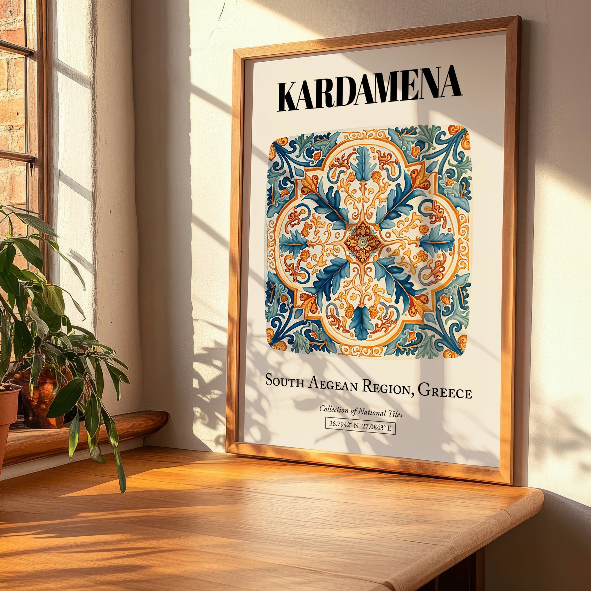 Kardamena, Greece – Global Cities Wall Print, clean layout with no caption