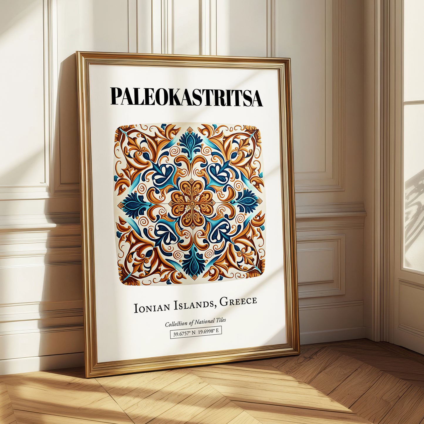 Paleokastritsa, Greece – Travel Wall Art, styled in a charming Paris street view